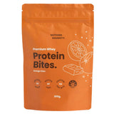 A Supplement container with the name Orange Chocolate Whey Protein Bites by Nothing Naughty.