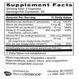 Ingredients: Riboflavin, Niacin, Vitamin B6, Folate, Vitamin B12, Magnesium, Zinc, Trimethylglycine.