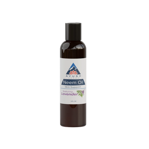 Image of a bottle of skin support Neem oil with lavendar