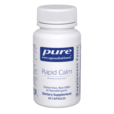 A Supplement container with the name Rapid Calm by Pure Encapsulations.