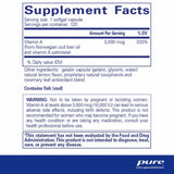 Ingredients: Vitamin A (from Norwegian cod liver oil and vitamin A palmitate.