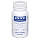 A Supplement container with the ame Pycnogenol 100mg (30 Caps) by Pure Encapsulations.