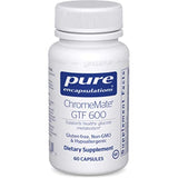 A Supplement container with the name ChromeMate GTF 600 by Pure encapsulations.