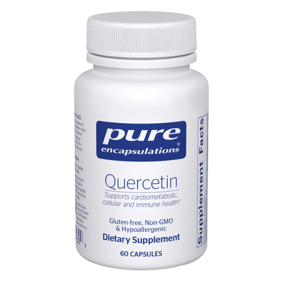 A Supplement container with the name Queretin (60 Caps) by Pure Encapsulations.