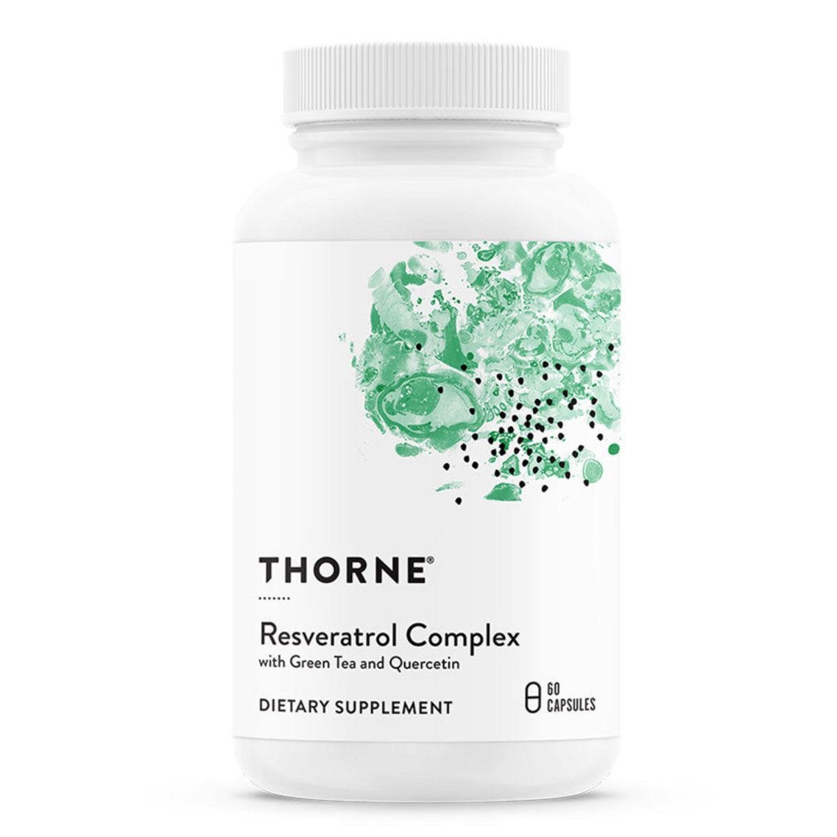 A Supplement container with the name Resveratrol Complex b Thorne