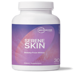A Supplement container with the name Serens Skin by Microbiome Labs