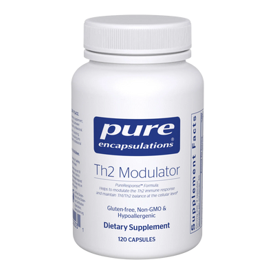 A Supplement container with the name Th2 Modulator by Pure Encapsulations.