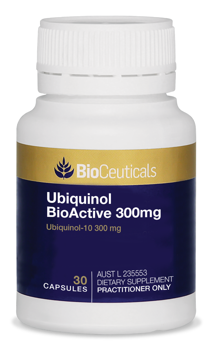 BioCeuticals product image of Ubiquinol-10 BioActive 300mg 30 capsules. 