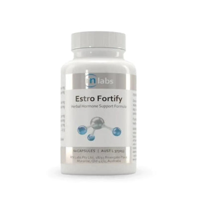 A Supplement container with the name Estro Fortify by RN Labs.