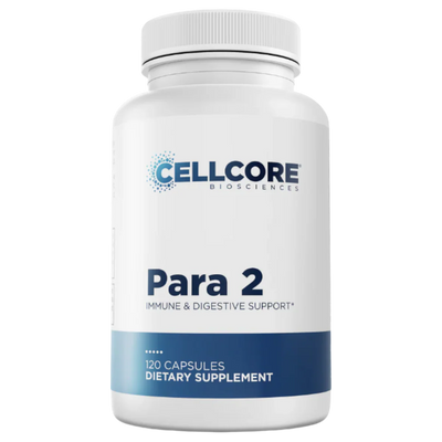A Supplement container with the name Para 2 by Cellcore .