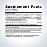 Includes the ingredients including Corcyceps, Mycelium,Asian Ginseng, Rhodola 