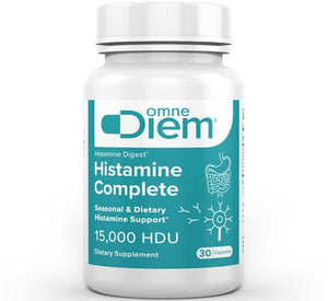 A supplement container of Histamine Complete 15,000 HDU 30c by OmneDiem