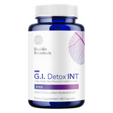 A Supplement container with the name G.I Detox INT by Biocidin.