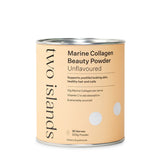 A Supplement container with the name Marine Collagen Unflavoured by Two Islands.