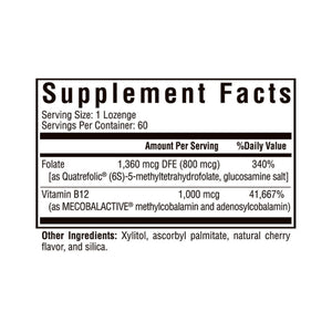 Ingredients: Folate, Vitamin B12