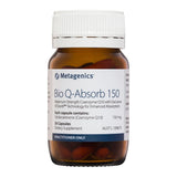 A Supplement container with the name Bio Q-Absorb 150 (30 Soft Caps) by Metagenics 