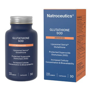Image of glutathione sod advanced liposomal setra glutathione protected superoxide dismutase (SOD) Increased cellular concentration and bioavailablility 
