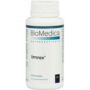 A Supplement container with the name Imrex by BioMedica