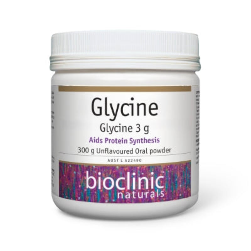A Supplement container with the name Glycine Unflavoured by Bioclinic