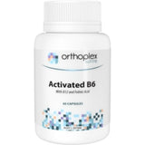 A Supplement container with the name Activated B6by Orthoplex White.