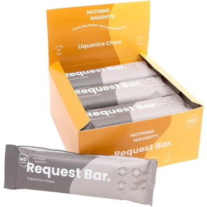 A Supplement box of Request bars (box of Liquorice bars) by Nothing Naughty