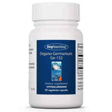 A Supplement container with the name Organo-Germanium Ge-132 by Allergy Research Group.