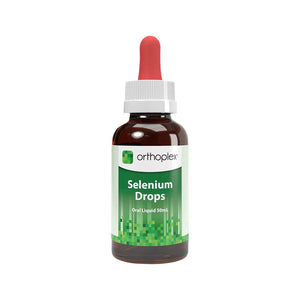 A Supplement container with the name Selenium by Orthoplex Green.