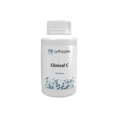 A Supplement container with the name Clinical C by Orthoplex.