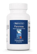 An image of a supplement bottle with the name Pancreas Natural Glandular (Pork)