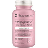 A Supplement container with the name Phytofemme Hair, Skin & Nails by Phytoceutics.