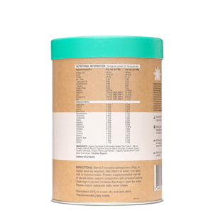 image of RAW Protein Collagen Plus Vanilla Maple 450g contents 1200x1200

Organic sprouted & Fermented Golden Pea, Protein, Marine Collagen, Natural Flavour, Digestive Enzyme Blend, Amylase, Protease, Lipase, Lactase, Cellulase, Organic Stevia Leaf Extract, Wildcrafted sea Buckthorn Juice, Monk Fruit Extract