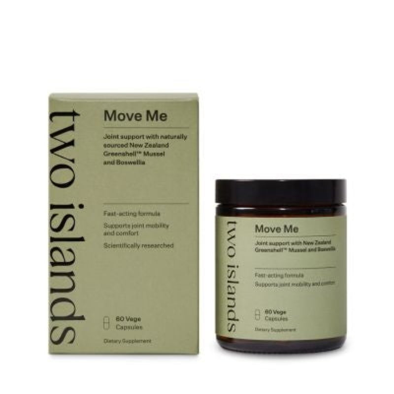 A Supplement container with the name Move Me by Two Islands.