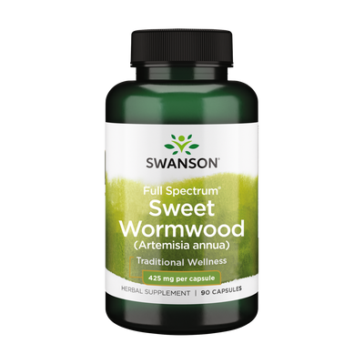 A Supplement container with the name Full Spectrum Sweet Wormwood by Swanson. 