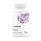 A Supplement container with the name Cortrex by Thorne.