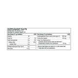 Text describing the ingredients: Partially Hydrolyzed Guar Gum, Rice Bran, Arabinogalactan, Pectin, Green Tea Phytosome.