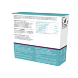 Back of a probiotic box called Biome Derma is has the ingredients and instructions written on it.