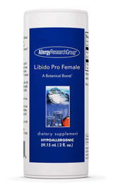 A supplement bottle with the label Libido Pro Female