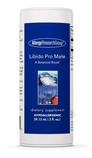 A supplement bottle with the label Libido Pro Male