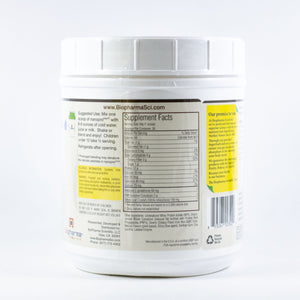 The back of the container of Nanopro Immune